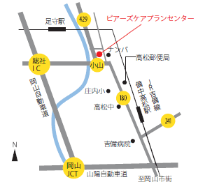 ピアーズケアプランセンター　地図